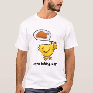 Angry Cartoon Funny Chick Bird T-shirt