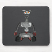 Angry cartoon Robot Mousepad Muismat (Voorkant)