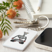 Angry cartoon Robot sleutelhanger (Voorkant Rechts)
