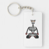 Angry cartoon Robot sleutelhanger (Voorkant)