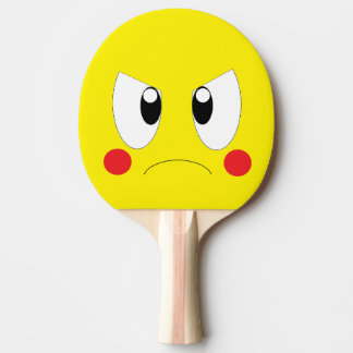 Angry cartoon tafeltennisbatje