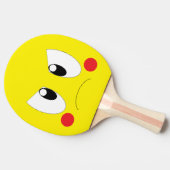 Angry cartoon tafeltennisbatje (Zijkant)