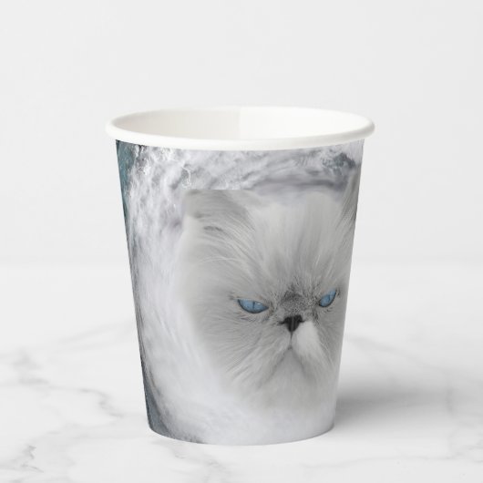 Angry Cat 5 orkaan Papieren Bekers (Links)