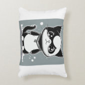 Angry cat accent kussen (Voorkant(Verticaal))