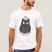 Angry Cat Animal Cartoon Social Distance T-shirt (Voorkant)