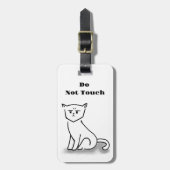 Angry Cat Bagagelabel (Voorkant verticaal)