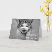 Angry Cat Birthday Party kan beter zorgen voor een Kaart (Gele Bloem)