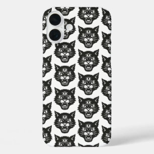 Angry Cat iPhone 16 Plus Hoesje