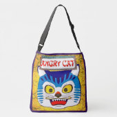 Angry Cat Crossbody Tas (Achterkant)