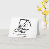 Angry Cat Demands Waarschuwing - Funny Cat Card Kaart (Gele Bloem)