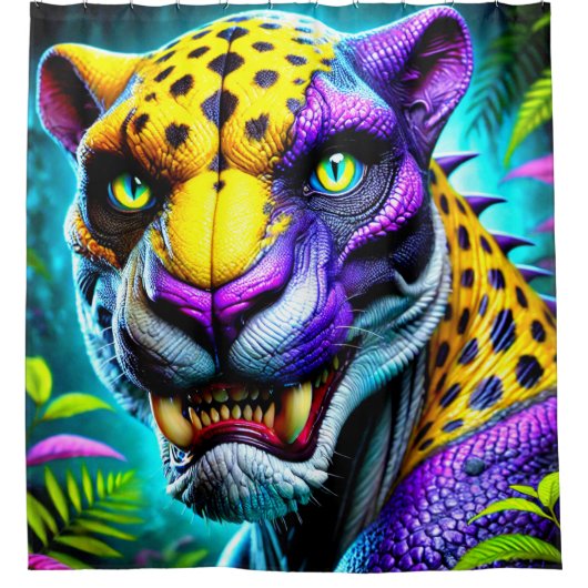 Angry Cat Douchegordijn (Voorkant)