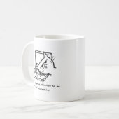 Angry Cat eist aandacht - Funny Cat Gift Koffiemok (Voorkant links)