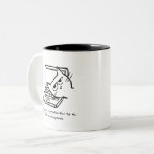 Angry Cat eist aandacht - Funny Cat Mok (Voorkant links)