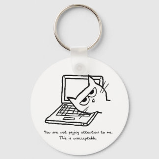 Angry Cat eist aandacht - Funny Cat Sleutelhanger