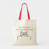 Angry Cat eist zalm - Funny Cat Canvas tas (Voorkant)