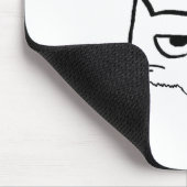 Angry Cat eist zalm - Funny Cat Mousepad Muismat (Hoek)