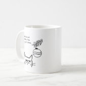 Angry Cat en de kerstboom. Koffiemok (Voorkant links)