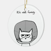 Angry Cat en de kloon van de schaamte Keramisch Ornament (Links)