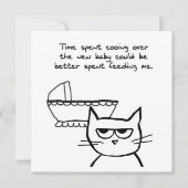 Angry Cat en de nieuwe baby Aankondiging (Voorkant)