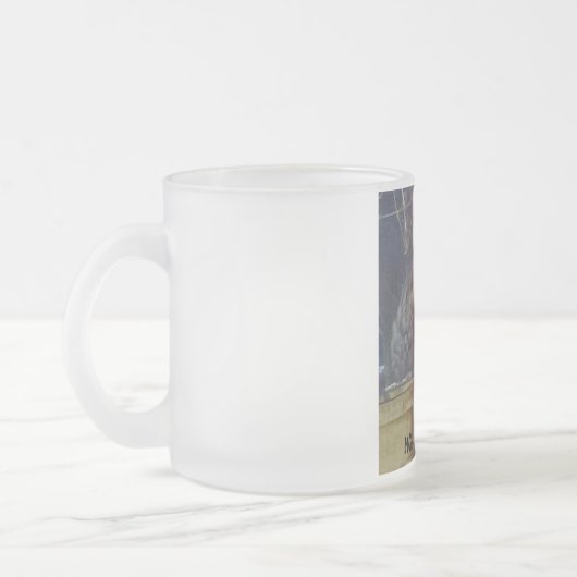 Angry Cat Frosted Coffee Mok (Links)