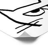 Angry Cat gaat NIET naar de Vet Poster (Hoek)