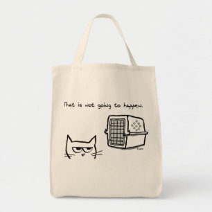 Angry Cat gaat NIET naar de Vet Tote Bag