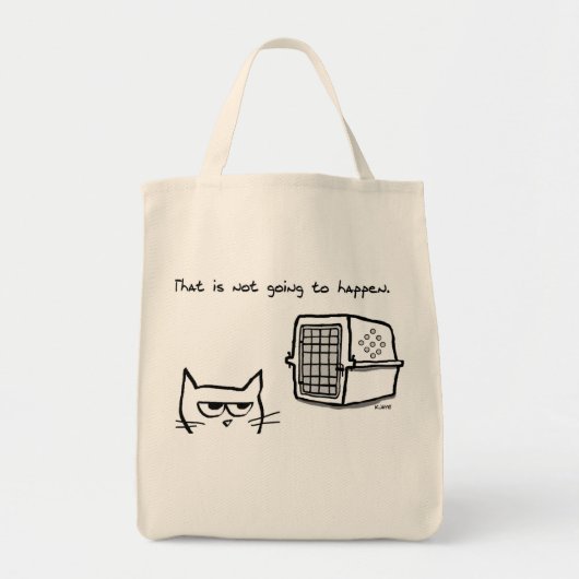 Angry Cat gaat NIET naar de Vet Tote Bag (Voorkant)