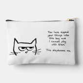 Angry Cat houdt niet van je Zip Clutch Etui (Achterkant)