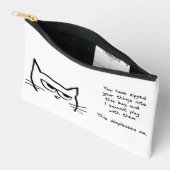 Angry Cat houdt niet van je Zip Clutch Etui (Open)