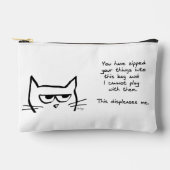 Angry Cat houdt niet van je Zip Clutch Etui (Voorkant)