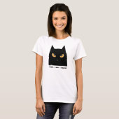 Angry Cat I Came I Saw I Ignored Cute T-shirt (Voorkant volledig)