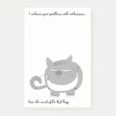 Angry Cat "Ik ben blij met je problemen" Grappig,  Post-it® Notes (Voorkant)