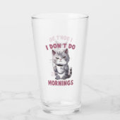 Angry Cat - Ik doe geen ochtenden Glas (Achterkant)