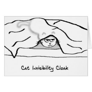 Angry Cat in de Bed sheets - Hij is nu onzichtbaar