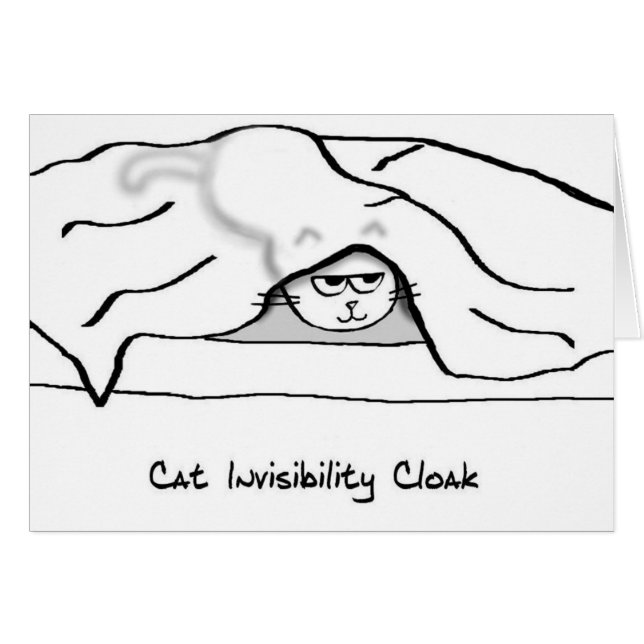 Angry Cat in de Bed sheets - Hij is nu onzichtbaar (Voorkant Horizontaal)