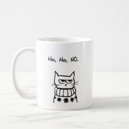 Angry Cat in een kerstkeuken - Funny Cat Xmas Koffiemok