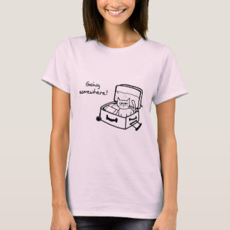 Angry Cat in Suitcase - Funny Gift for Travellers T-shirt
