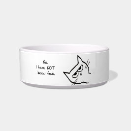 Angry Cat is NIET gevoed! Voerbakje