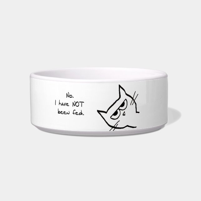Angry Cat is NIET gevoed! Voerbakje (Links)