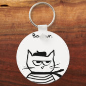 Angry Cat is zo erg Frans Sleutelhanger (Voorkant)