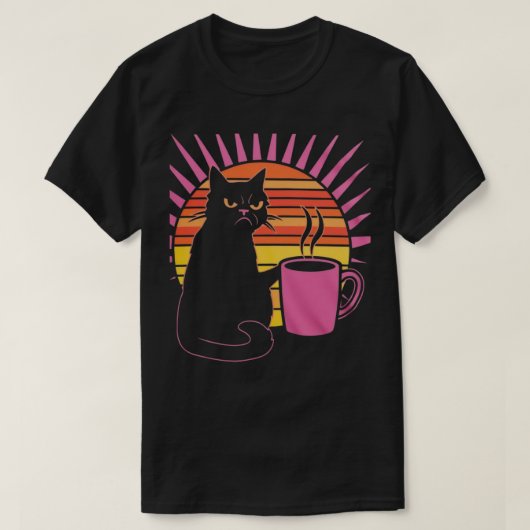 Angry Cat Joe 2 blk Mannen T-shirt (Design voorkant)