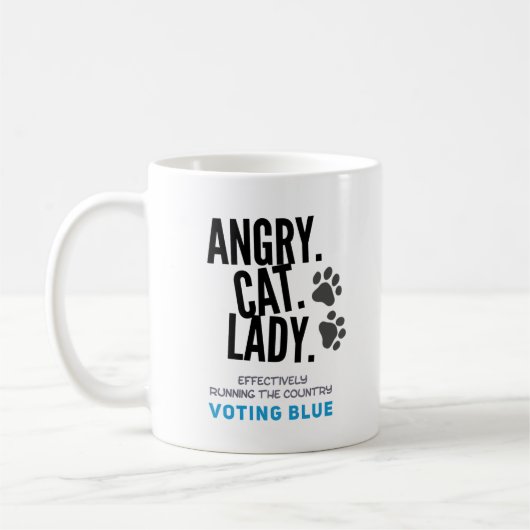 Angry.Cat.Lady. Koffiemok (Links)