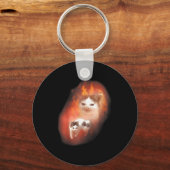 Angry Cat Meme Funny Silly Cat Kitten Lover Humor  Sleutelhanger (Voorkant)