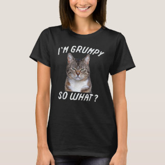 Angry cat meme Ik ben zo mopperig wat 5 T-shirt