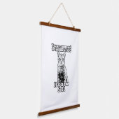 Angry cat meme voor katteneigenaars en kattenliefh hangend wandkleed (Gebogen)