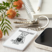 Angry cat meme voor katteneigenaars en kattenliefh sleutelhanger (Voorkant Rechts)