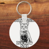 Angry cat meme voor katteneigenaars en kattenliefh sleutelhanger (Voorkant)