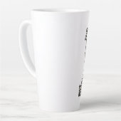 Angry cat meme voor kattenliefhebbers en kattenkat latte mok (Linkerhoek)