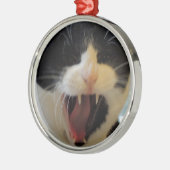 Angry Cat Metalen Ornament (Links)