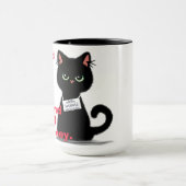 Angry Cat Mok Shot Stuur Bail Money Funny Coffee (Midden)